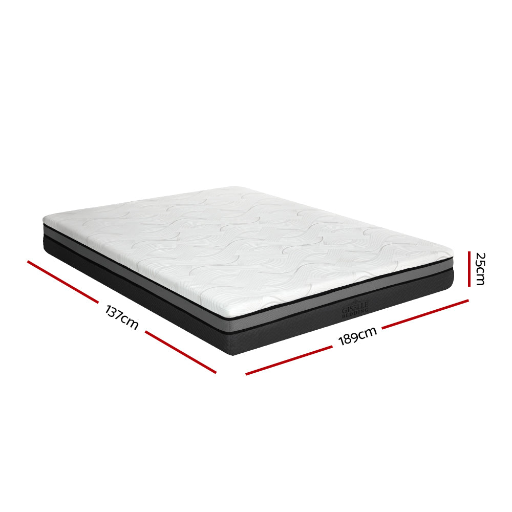 Memory Foam Mattress Bed Cool Gel Non Spring 25cm Double