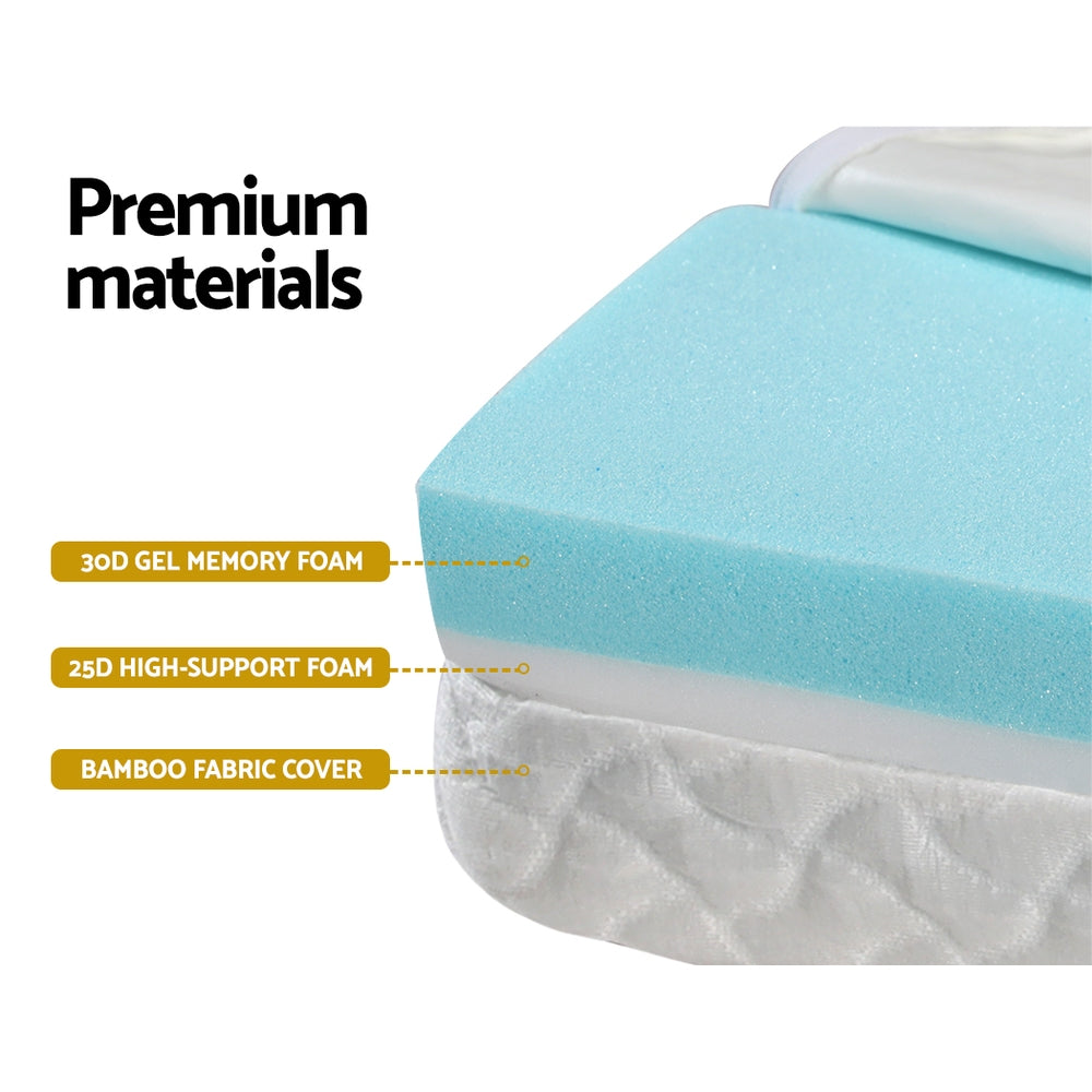 Foldable Mattress Folding Foam Cot Bed Cool Gel