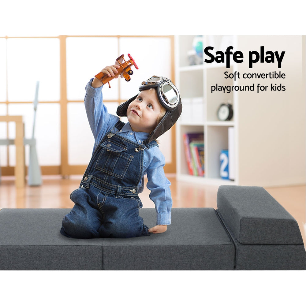 Foldable Mattress Folding Foam Bed Floor Mat Grey