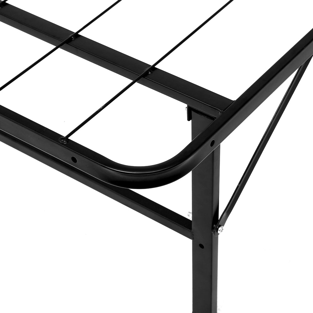 Folding Bed Frame Metal Base - King Single