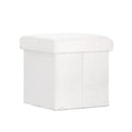 Artiss Ottoman Storage Foot Stool Vanity Square Teddy