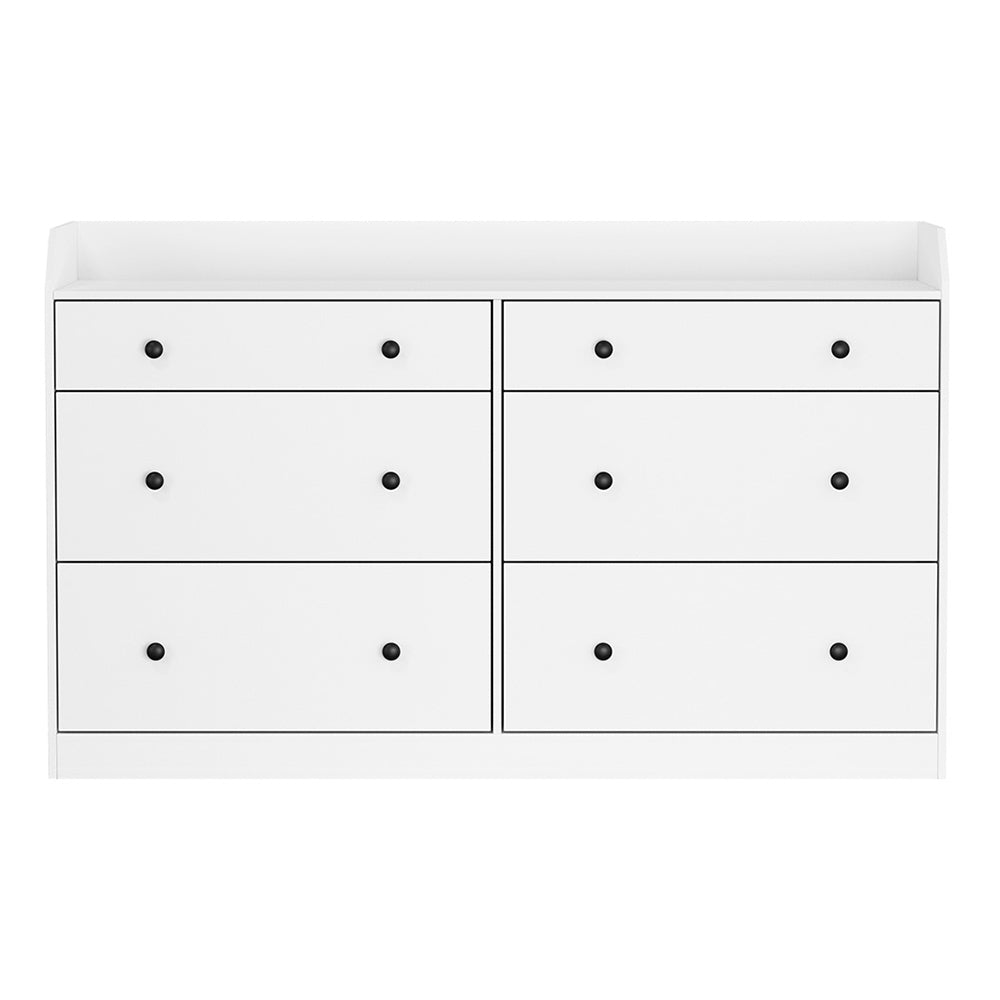 6 Chest of Drawers - PETE White