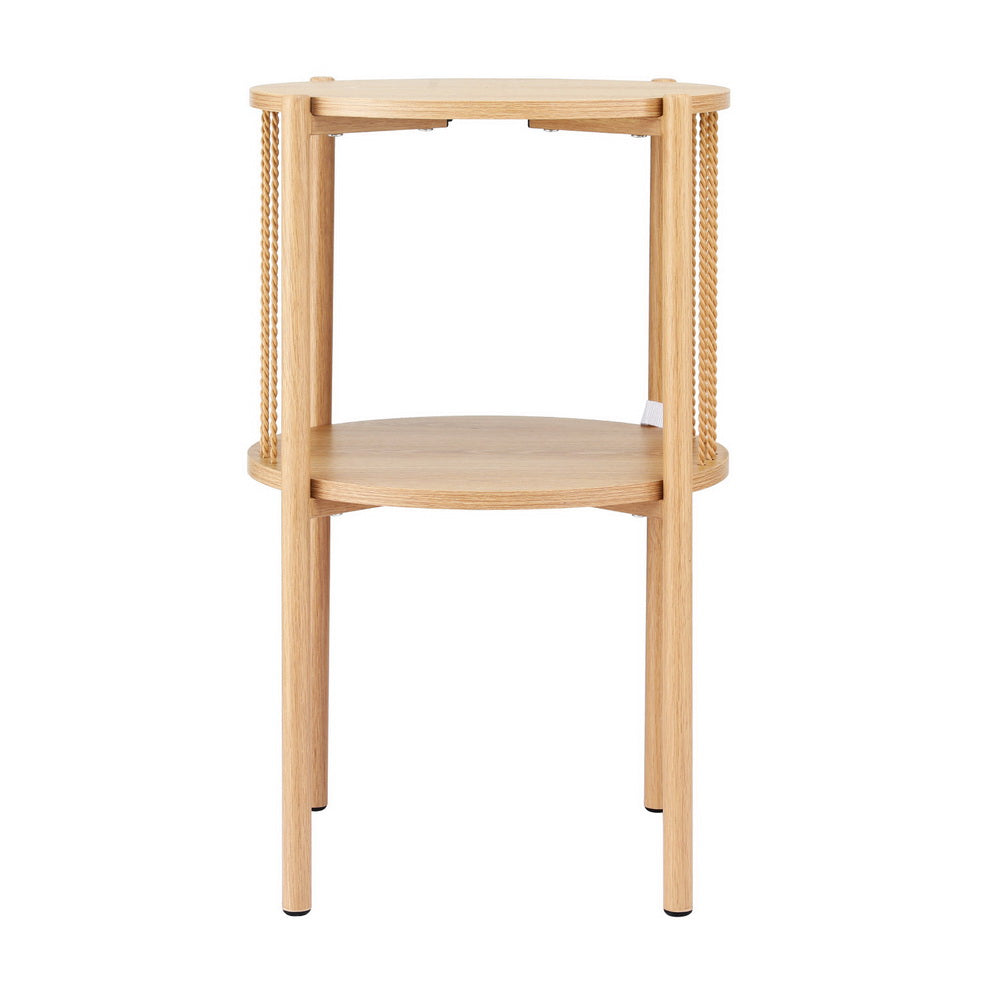 Coffee Table 2-Tier Round Wood