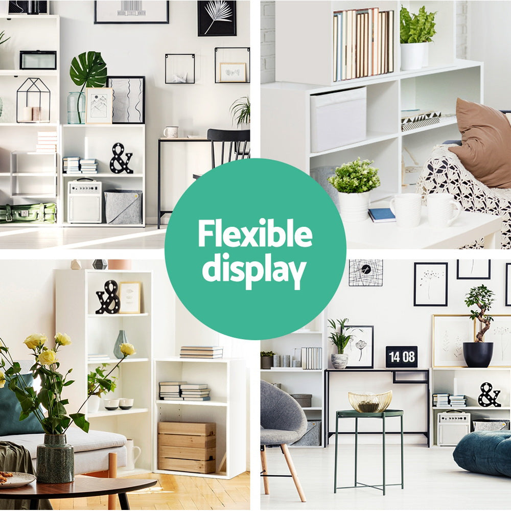 Bookshelf Set of 3 - VENA White