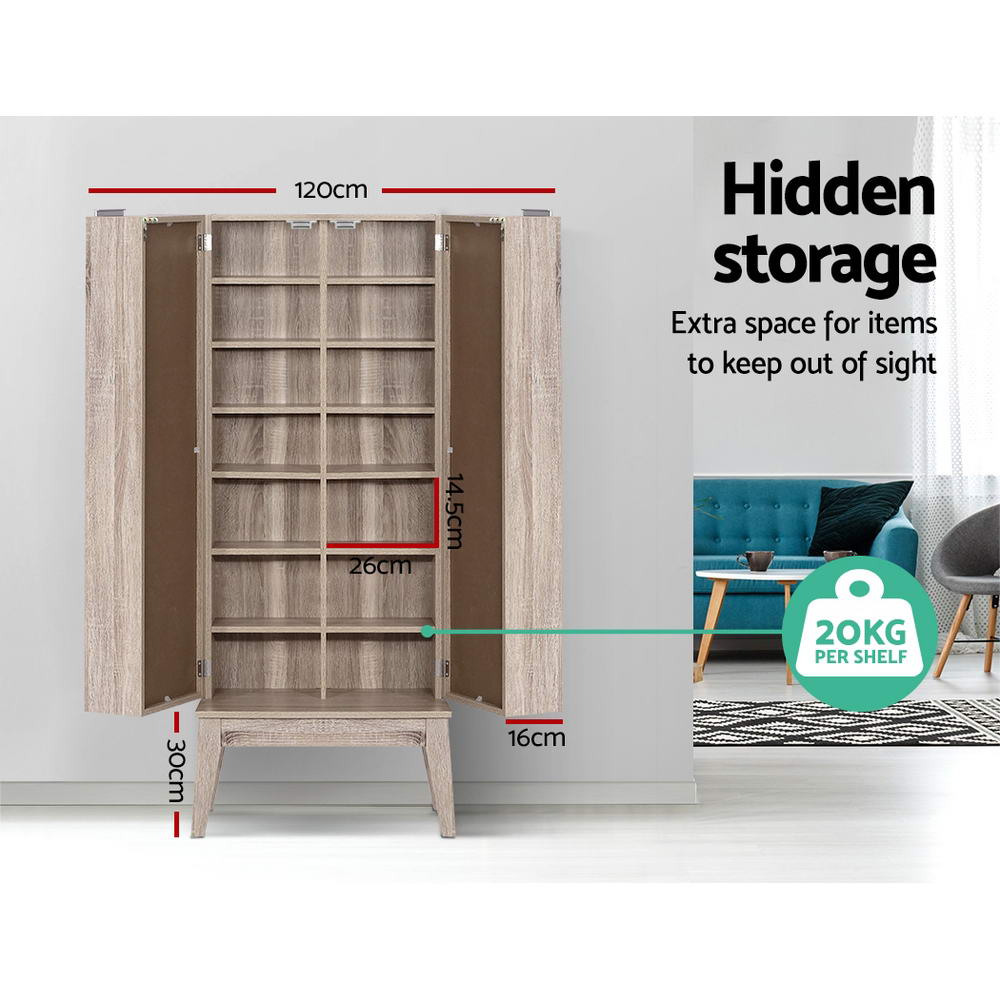 Bookshelf CD Storage Rack - BERG Oak