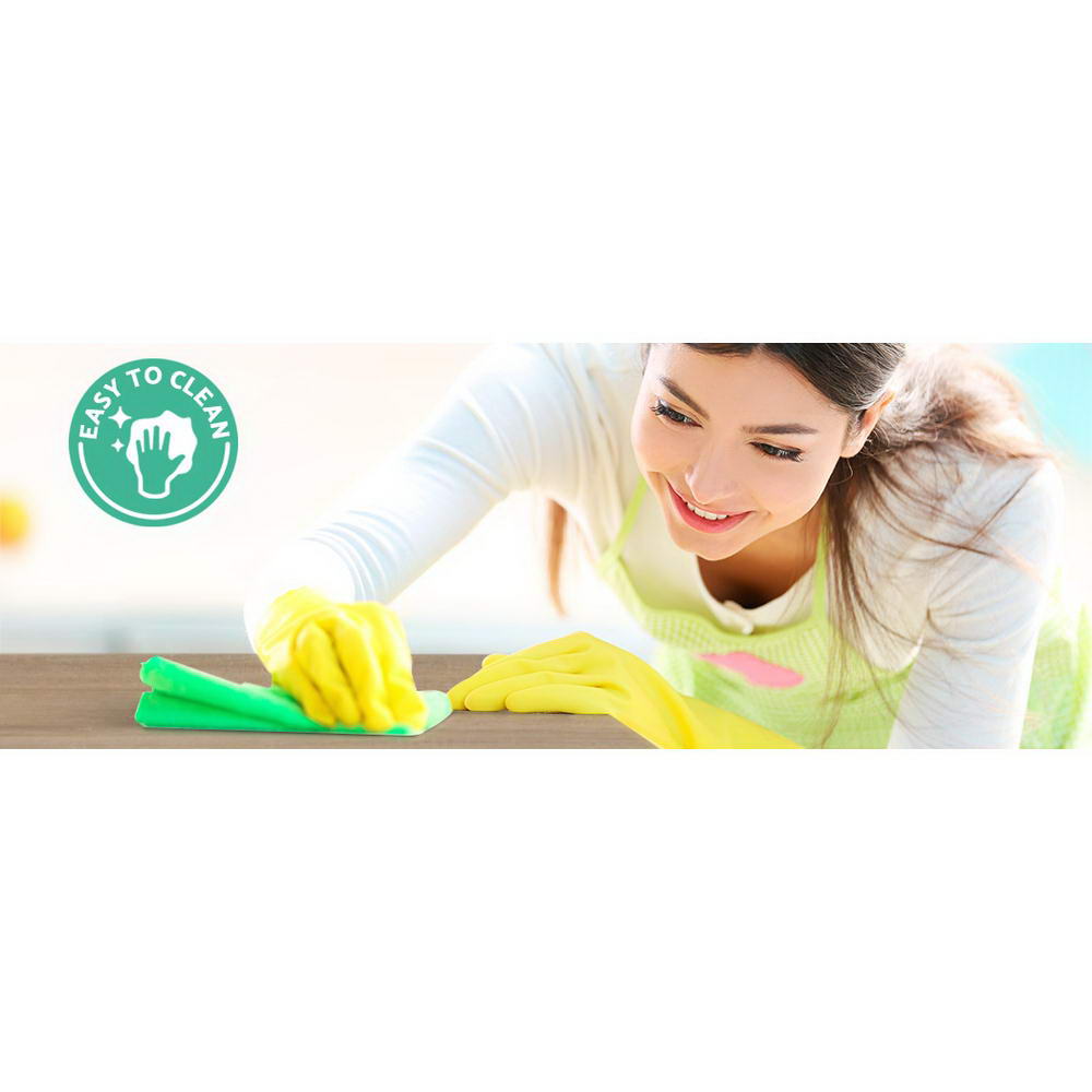 Bedside Table 2 Drawers with Shelf - TARA Oak