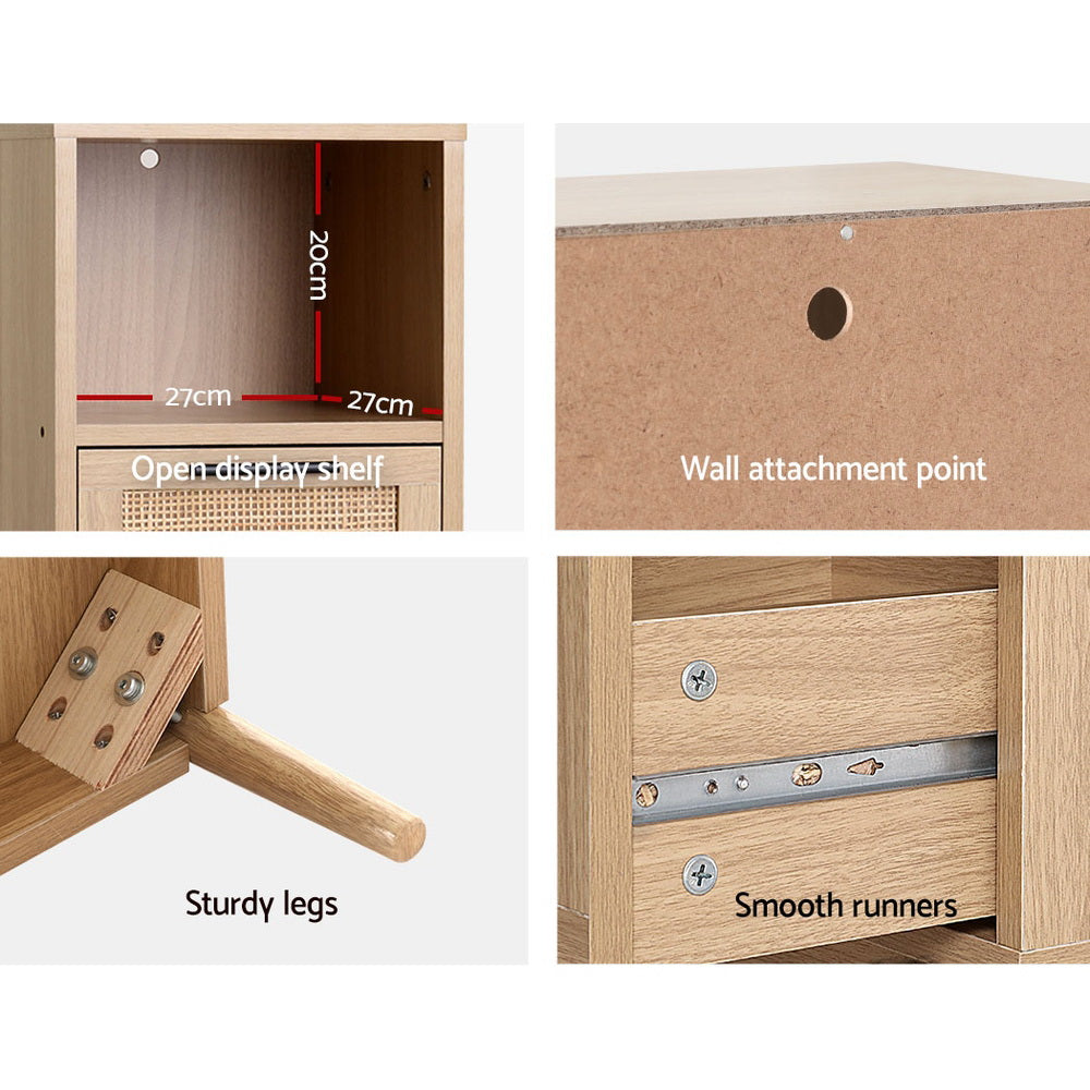 3 Chest of Drawers with Shelf - BRIONY Oak