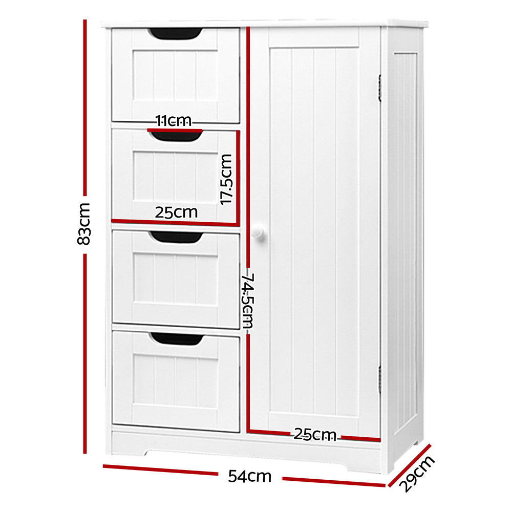 Bathroom Cabinet Storage Drawers White