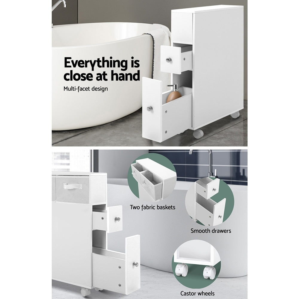 Bathroom Cabinet Storage Toilet Organiser