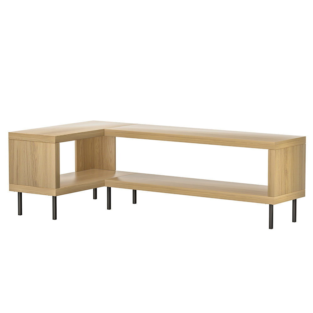 Entertainment Unit Corner TV Cabinet Storage Shelf Bevis