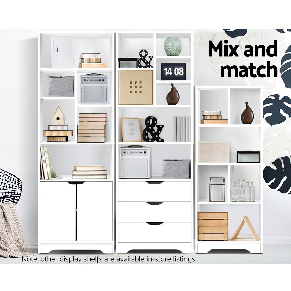 Bookshelf with Drawers - NANA White