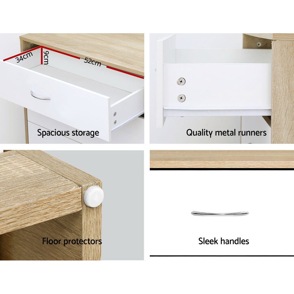 4 Chest of Drawers - BURL