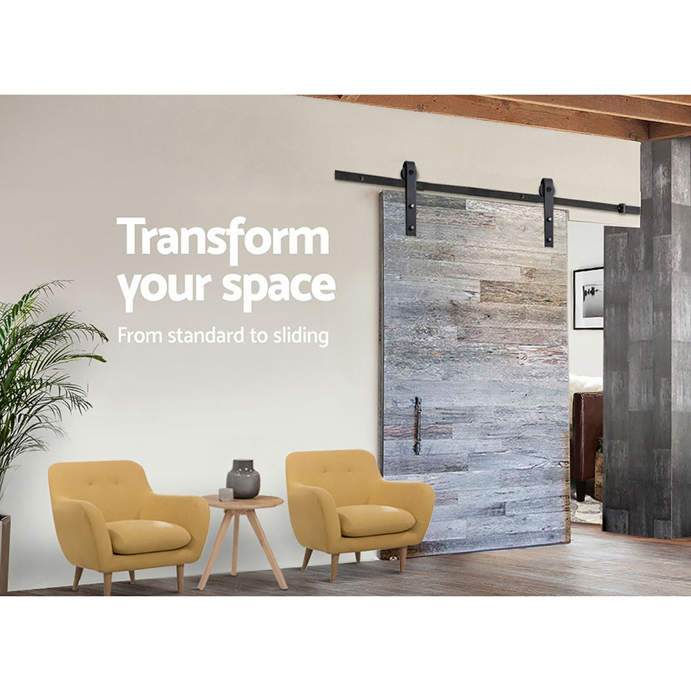 Sliding Barn Door Hardware Track Set 2.44m