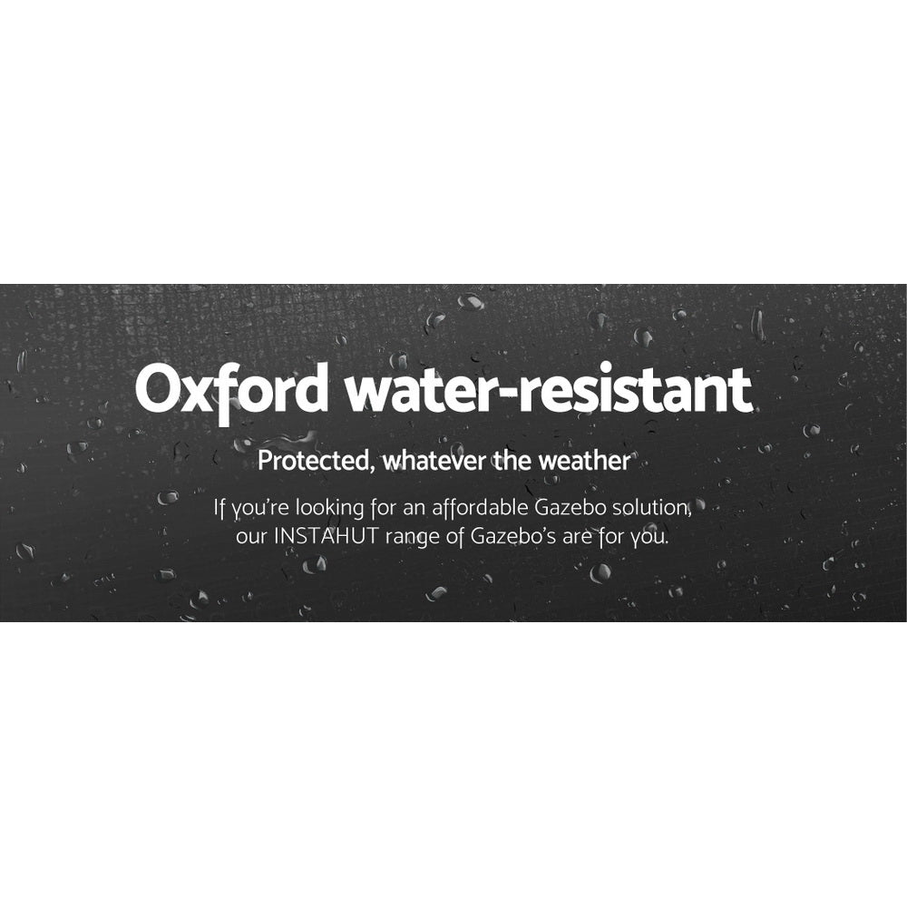 Gazebo Pop Up Marquee 3x4.5 Folding Tent Wedding Gazebos 500D Black