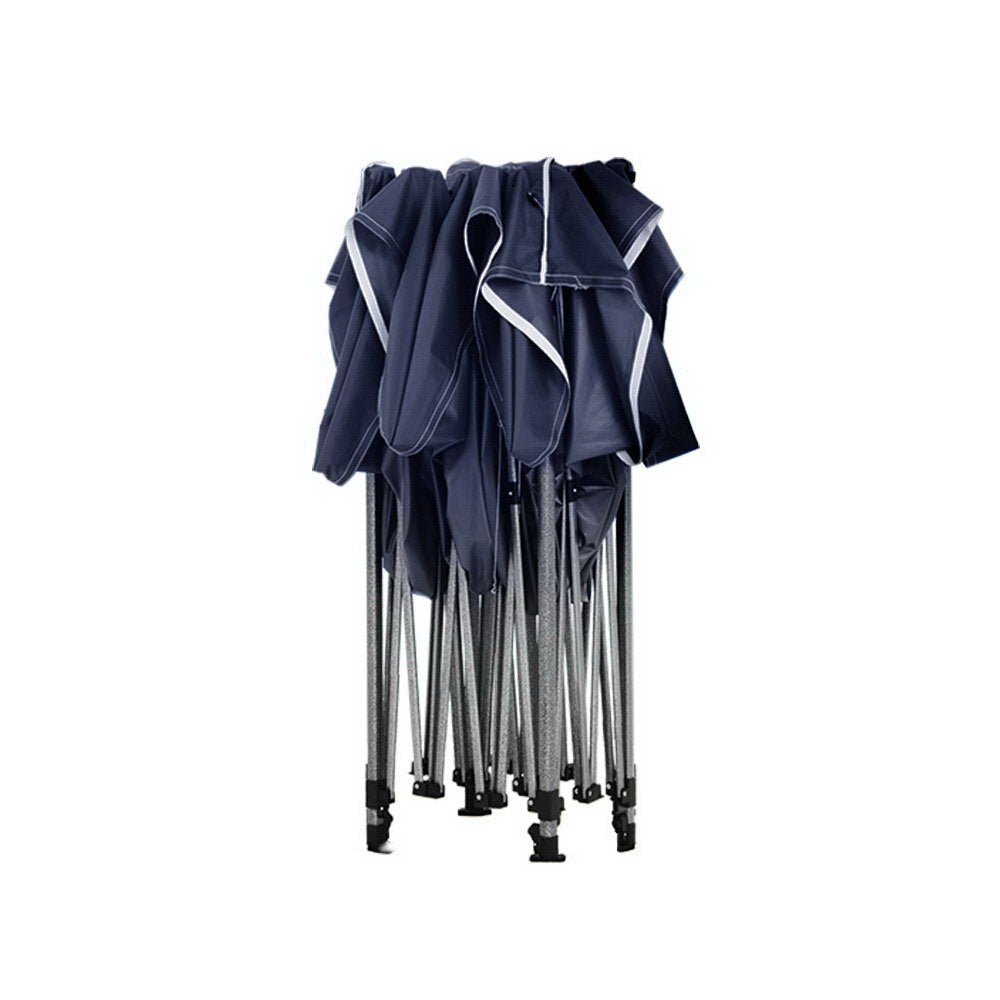 Gazebo Pop Up Marquee 3x6 Folding Tent Gazebos Camping 500D Oxford Navy