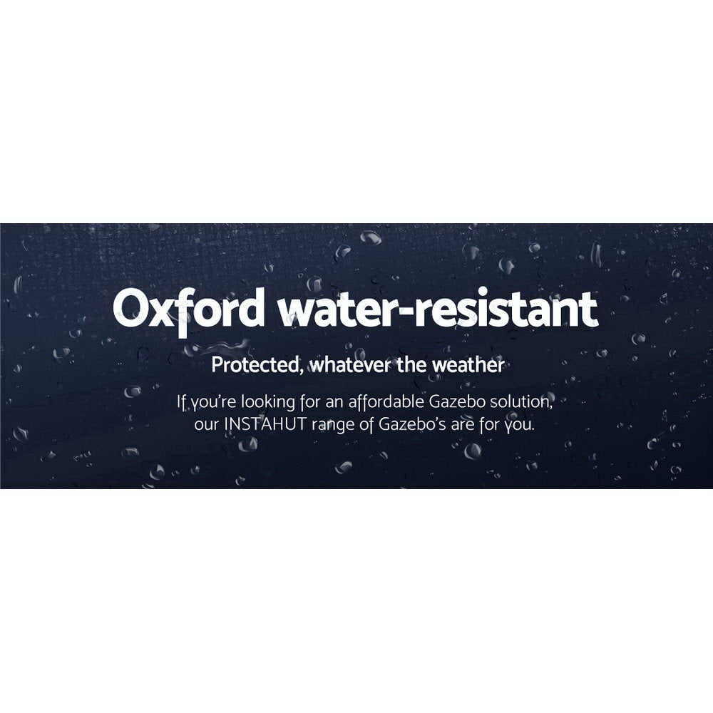 Gazebo Pop Up Marquee 3x6 Folding Tent Gazebos Camping 500D Oxford Navy