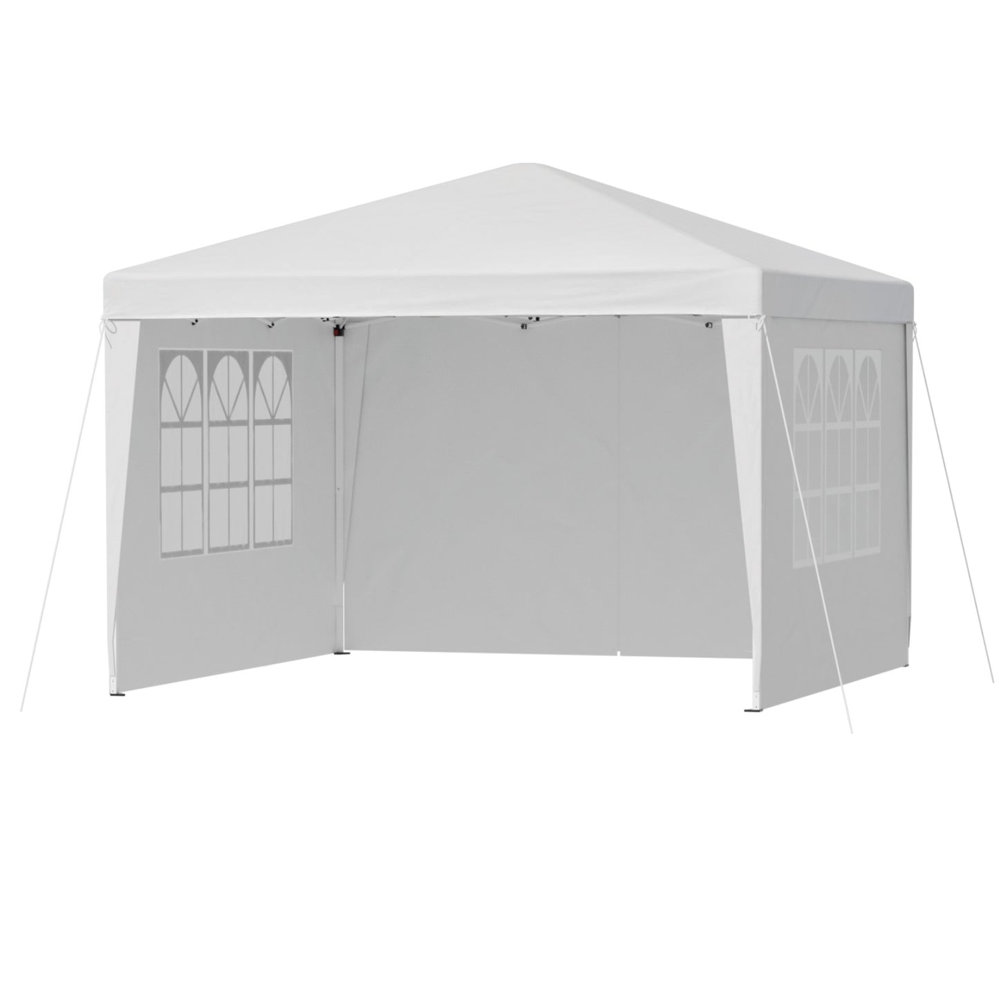 Gazebo 3x3 Pop Up Marquee Folding Tent Wedding Gazebos Camping Outdoor Canopy White