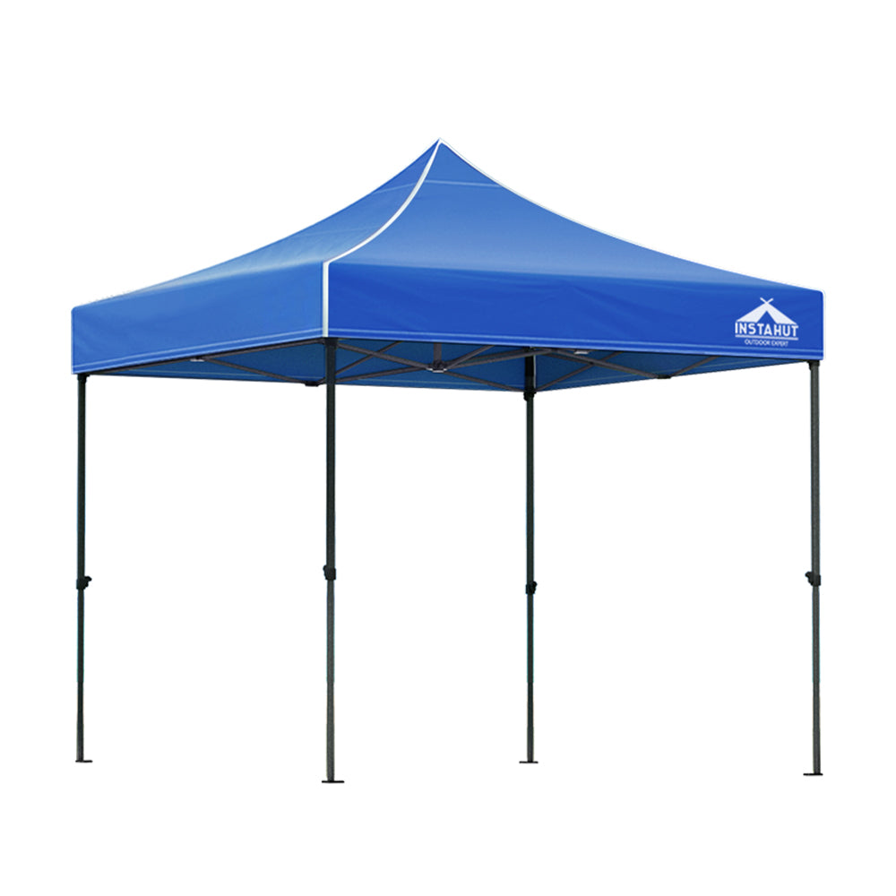 Gazebo Pop Up Marquee 3x3 Folding Tent Outdoor Camping 500D Oxford Blue