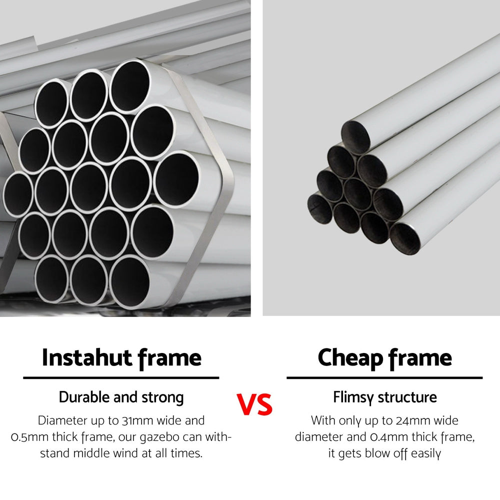 Gazebo 3x9 Wedding Party Marquee Tent Outdoor Event Camping Shade White