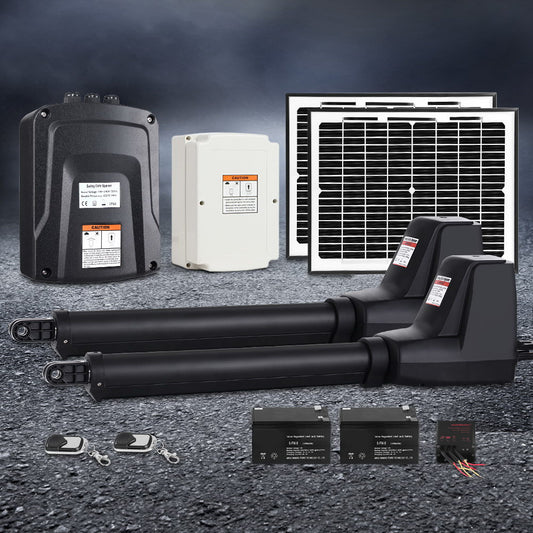 Lockmaster Dual Swing Gate Opener 800KG 20W Solar Panel