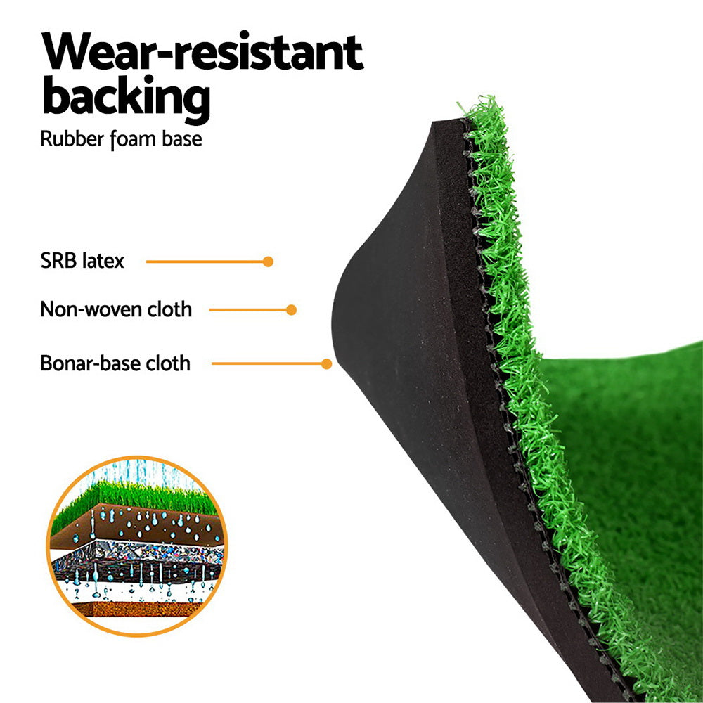 Golf Hitting Mat Portable Driving鑱絉ange Practice鑱絋raining Aid 3 in 1