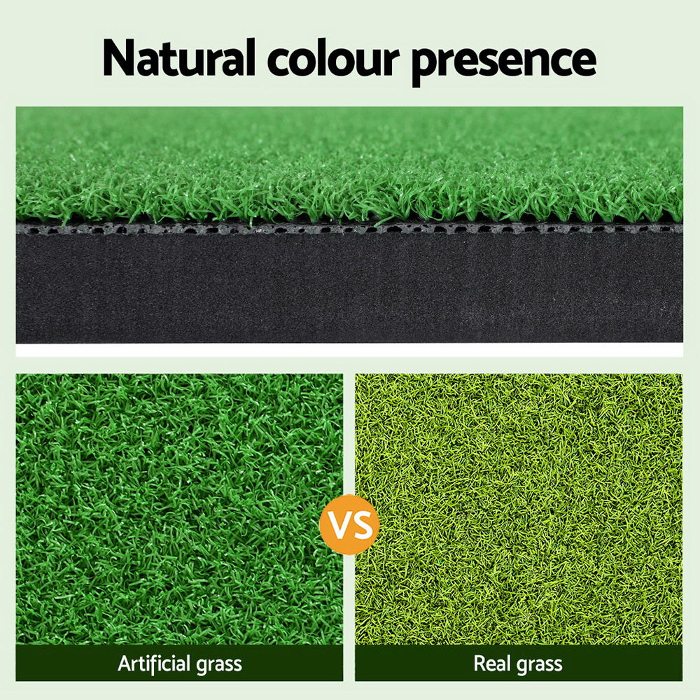 Golf Hitting Mat Portable Driving鑱絉ange Practice鑱絋raining Aid 150x150cm