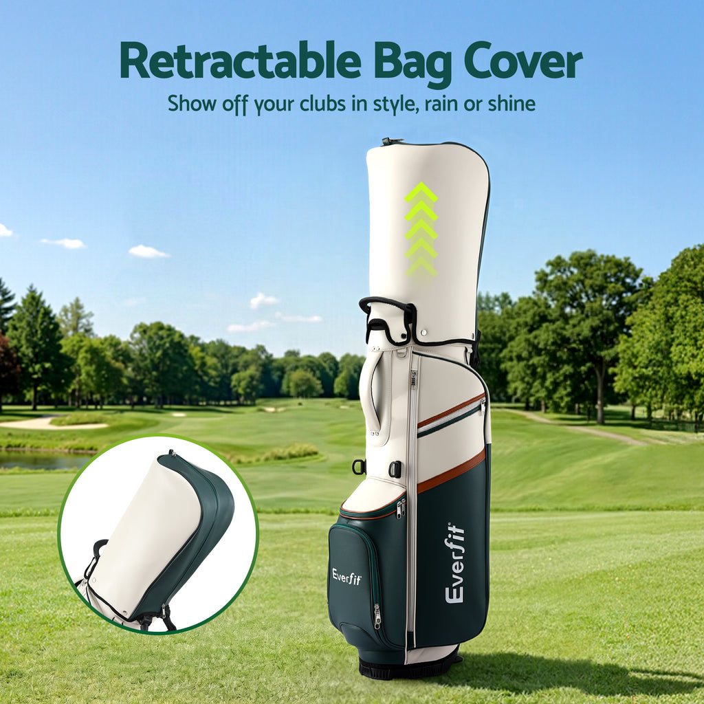 Everfit Golf Stand Bag Lightweight Carry Bag Dual Strap Club Divider