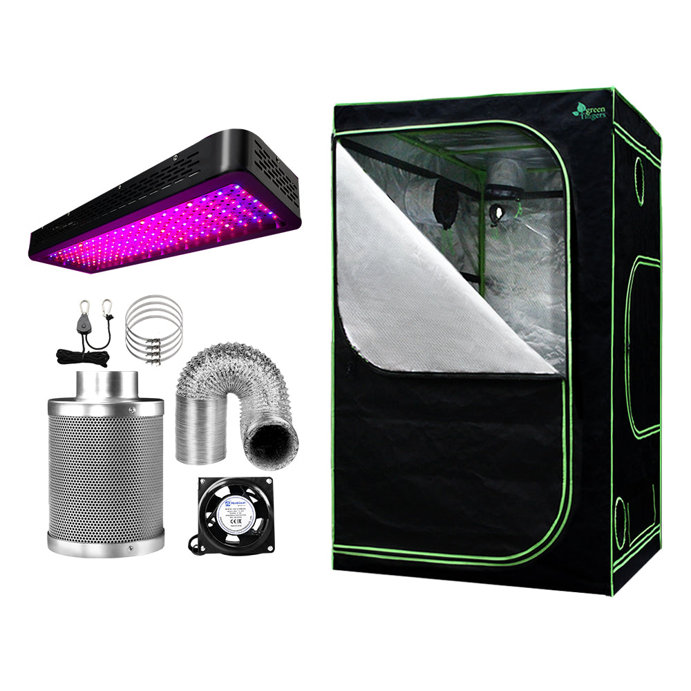 Green Fingers Grow Tent Light Kit 120x120x200CM 2000W LED 6 Vent Fan,Green Fingers Grow Tent Light Kit LED 2000W Full Spectrum 6 Vent 120x120x200CM