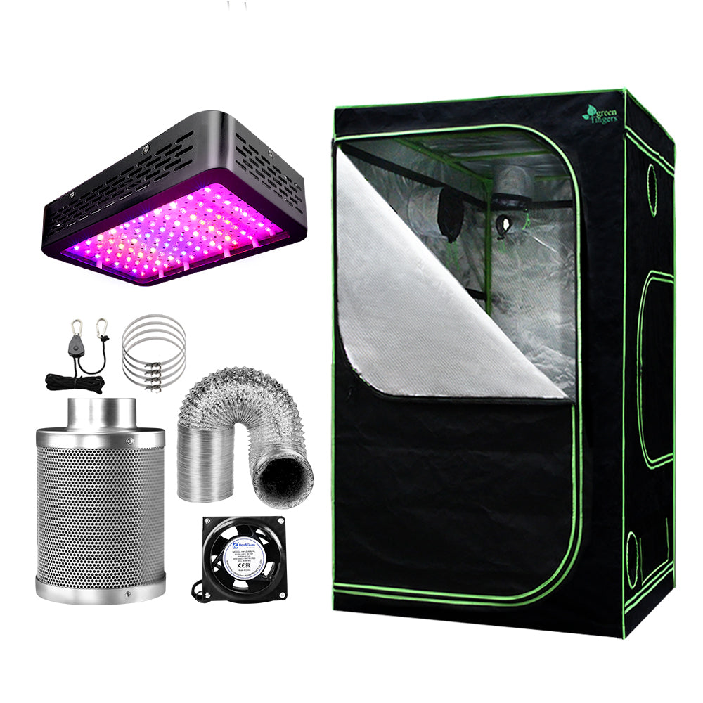 Green Fingers Grow Tent Light Kit 90x90x180CM 1000W LED 6 Vent Fan,Green Fingers Grow Tent Light Kit LED 1000W Full Spectrum 6 Vent 90x90x180CM