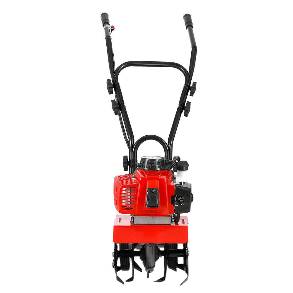 88CC Tiller Garden Cultivator Rototiller 4 Blades Soil Plower Rotary Hoe