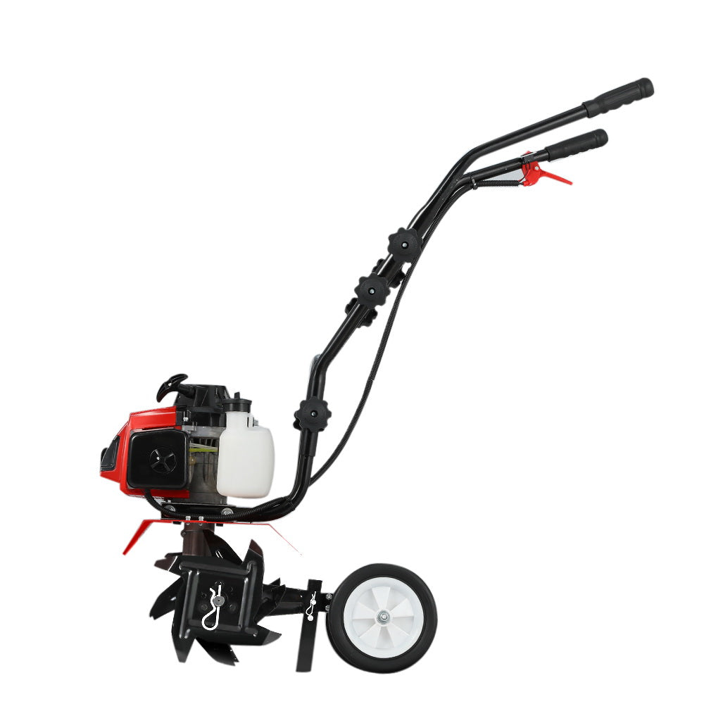 88CC Tiller Garden Cultivator Rototiller 4 Blades Soil Plower Rotary Hoe