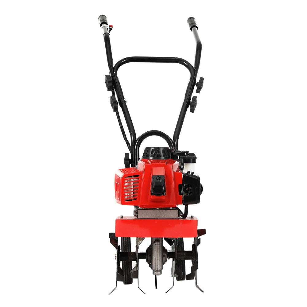 88CC Tiller Garden Cultivator Rototiller 4 Blades Soil Plower Rotary Hoe