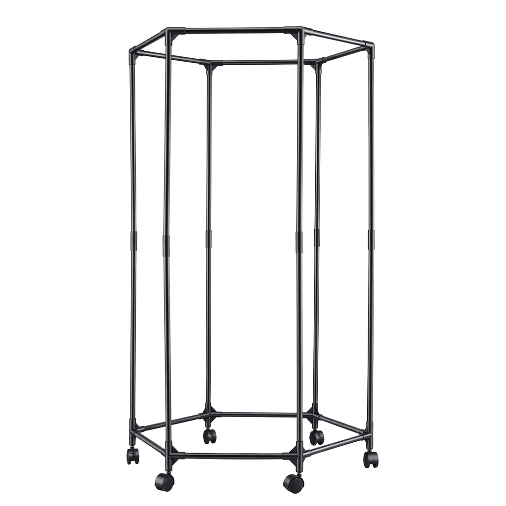 Artiss Clothes Rack Airer Rail Coat Stand Wheels 6 Rods