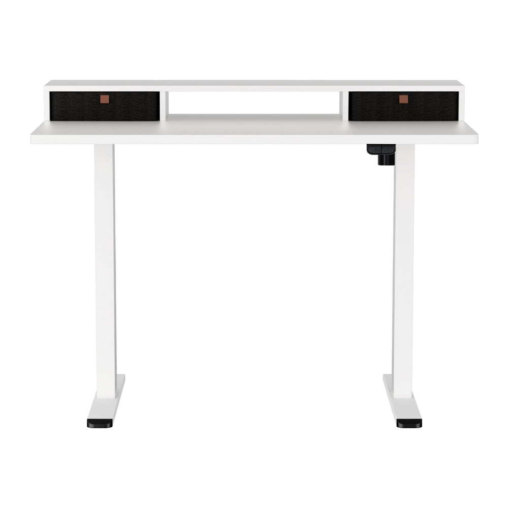 Electric Standing Desk with Storage Shelf Drawer Office Table 120CM
