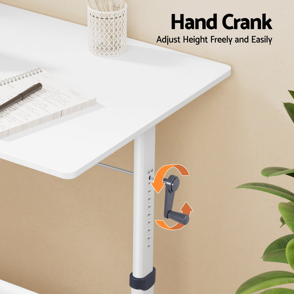 Artiss Standing Desk Height Adjustable Workstation Computer Desks Study 100CM White