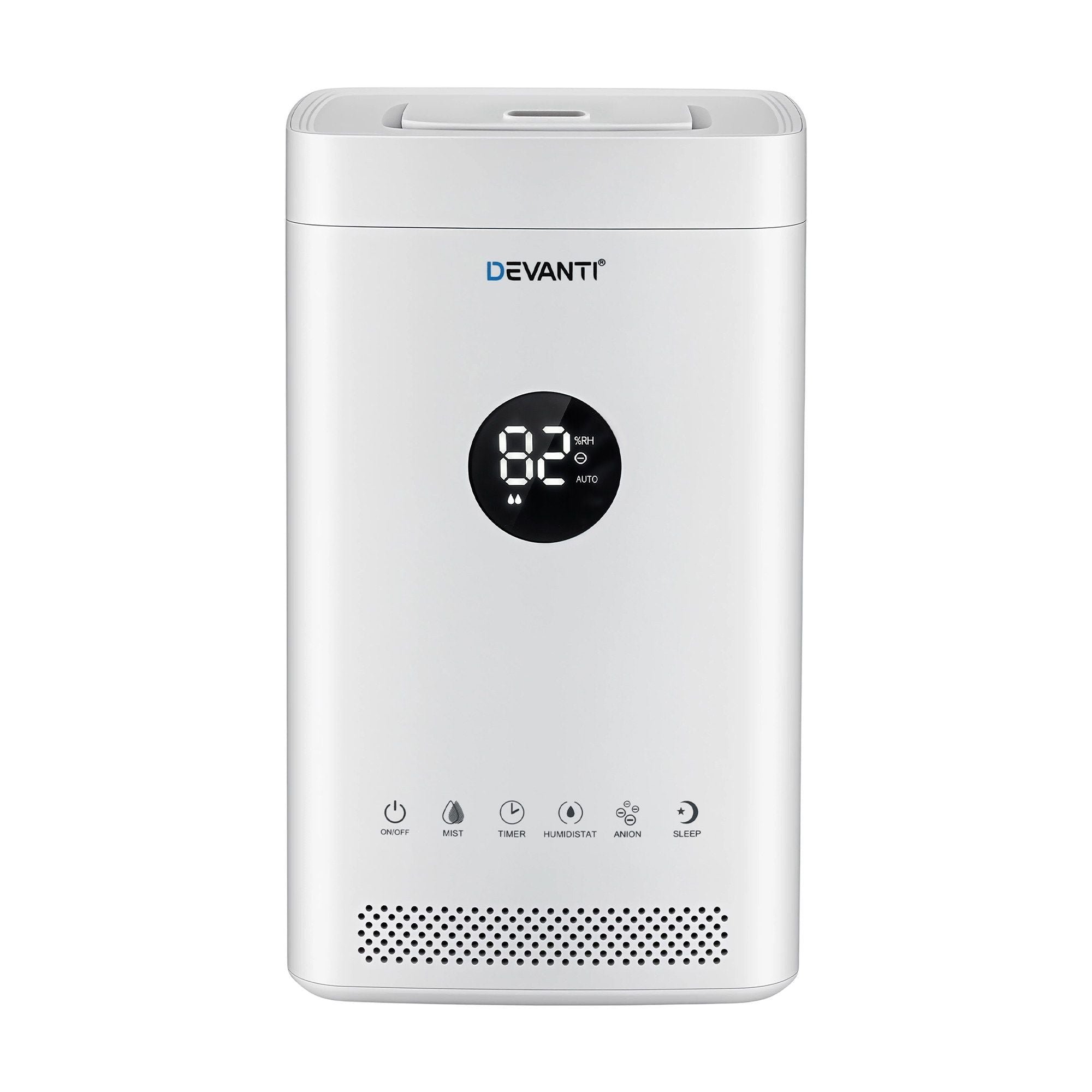 Devanti Ultrasonic Humidifier Air Purifier Top Fill Auto Humidity 3.5L White