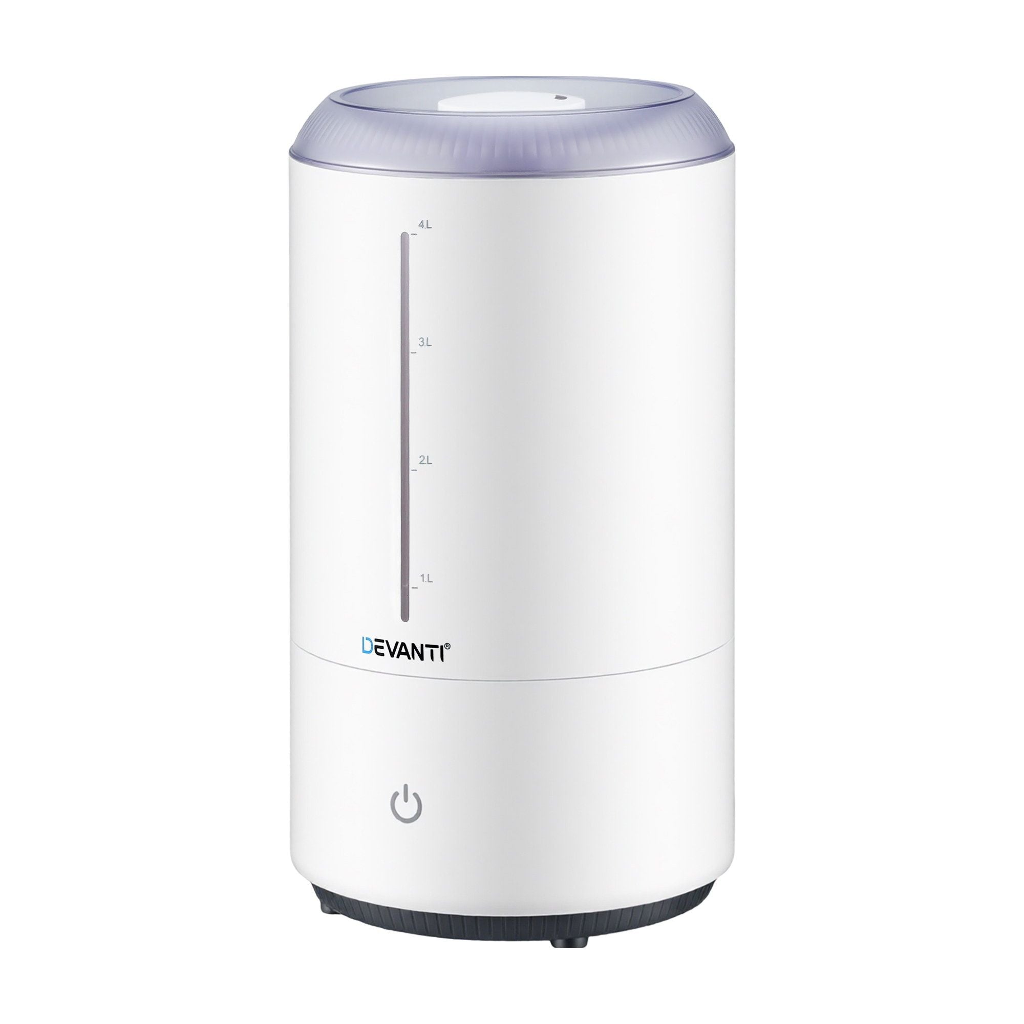 Devanti Ultrasonic Humidifier Aroma Diffuser Top Fill Quiet Bedroom 4L White
