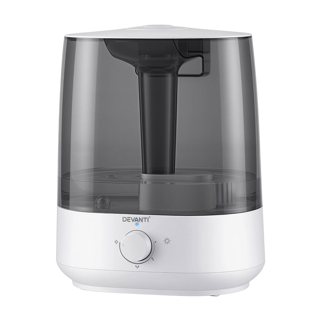 Devanti Ultrasonic Humidifier Aroma Diffuser Top Fill Quiet Bedroom 6L