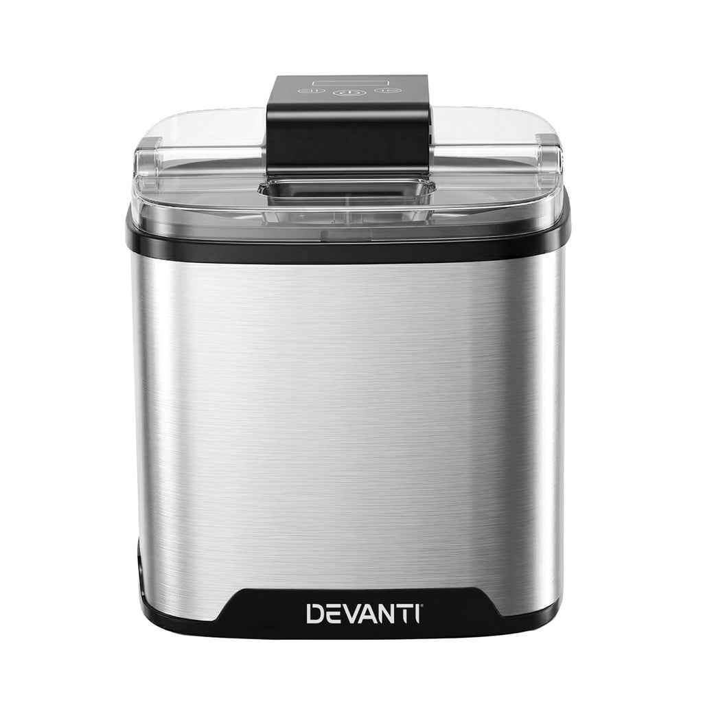 Devanti Ice Cream Maker Machine 2L Homemade Gelato Sorbet Frozen Drinks Sliver