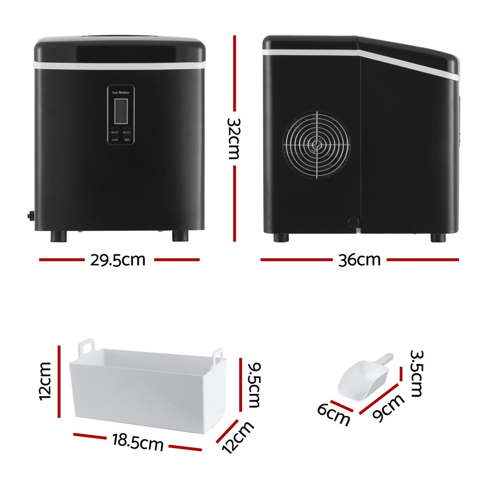 15kg Ice Maker Machine Black