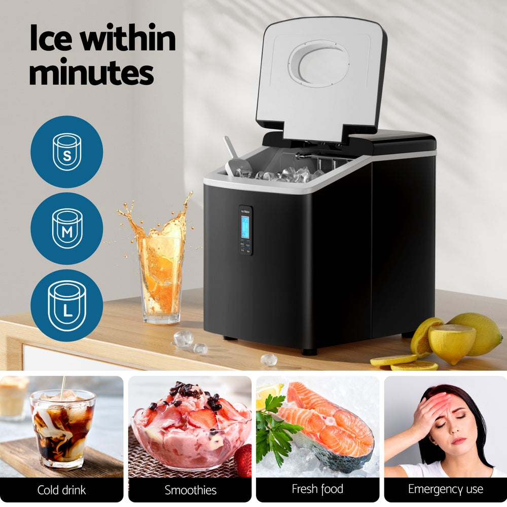 15kg Ice Maker Machine Black