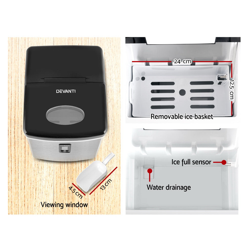 15kg Ice Maker Machine Silver