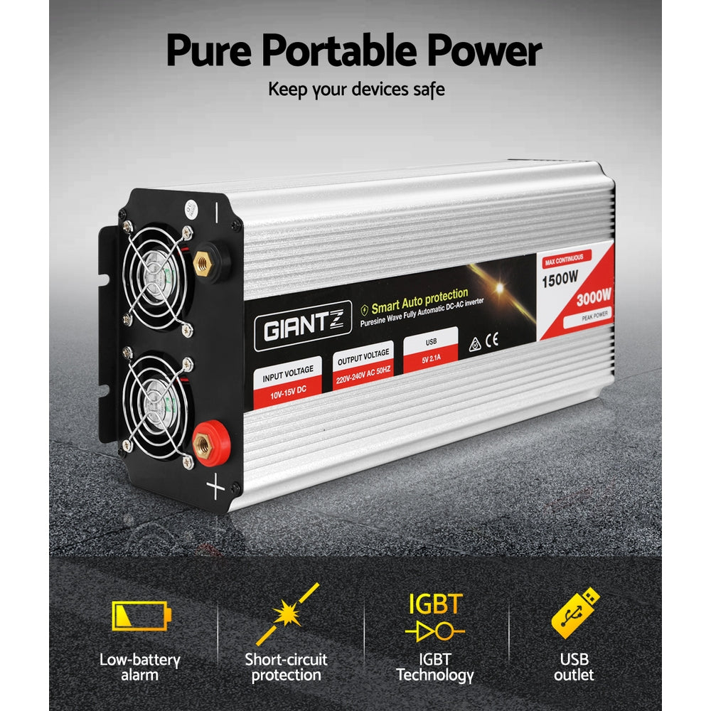 1500W Puresine Wave DC-AC Power Inverter