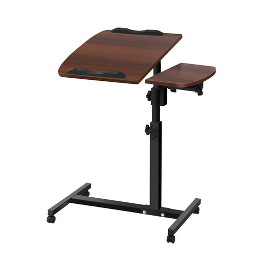 Laptop Desk Table Fan Cooling Walnut 60CM