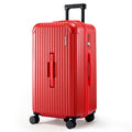Wanderlite 28" Trunk Luggage Suitcase Travel 5 Wheels Type-C Port TSA Red