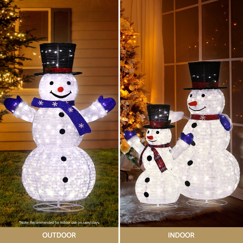 3 PCS Christmas Lights 330 LED Fairy Light Snowman Decorations
