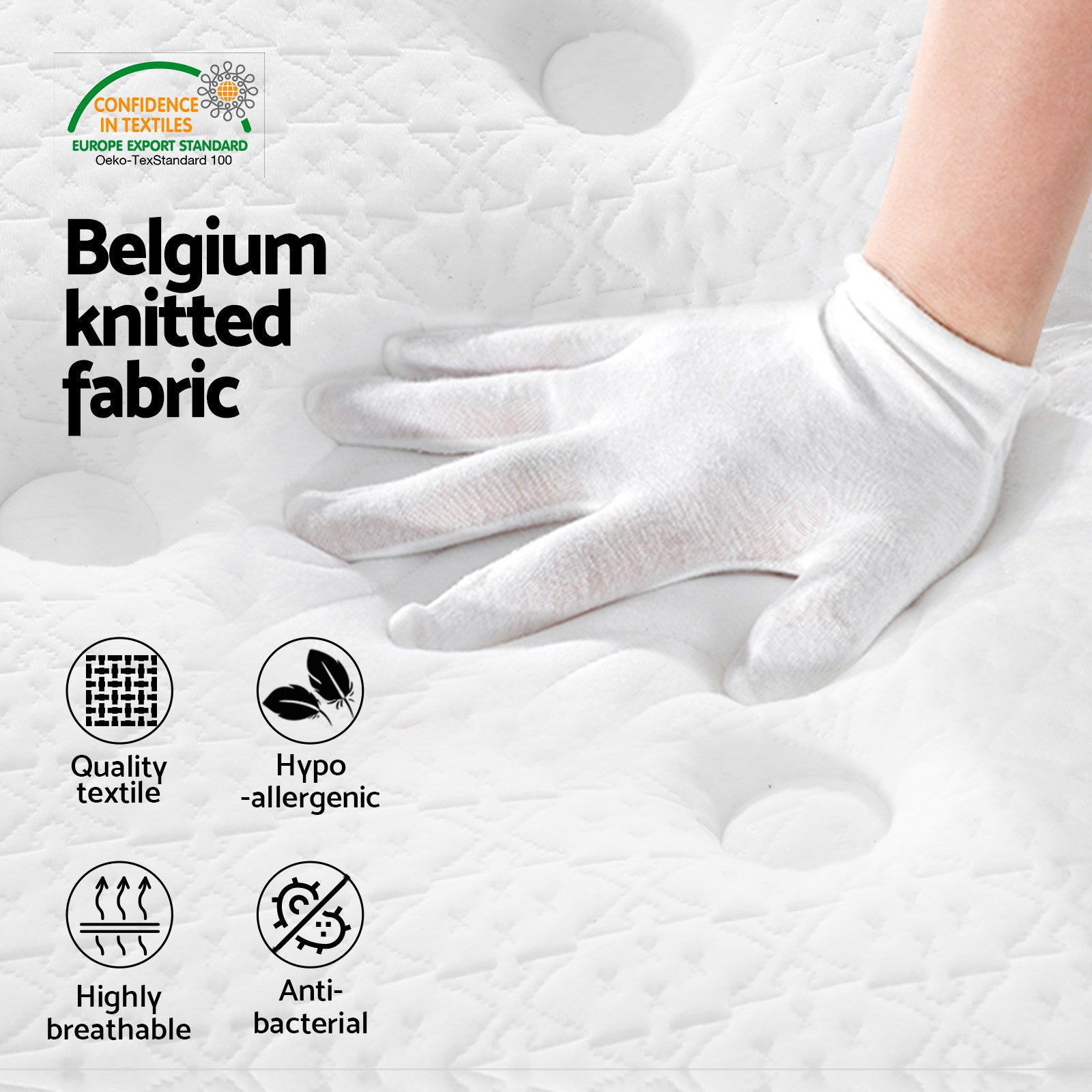 Giselle Bedding 21cm Mattress Euro Top King