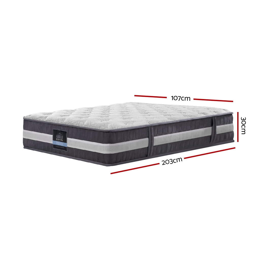 30cm Mattress Pocket Spring King Single