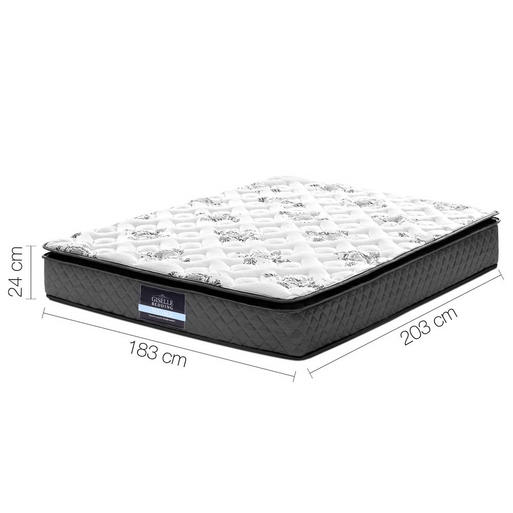 24cm Mattress Pillow Top King