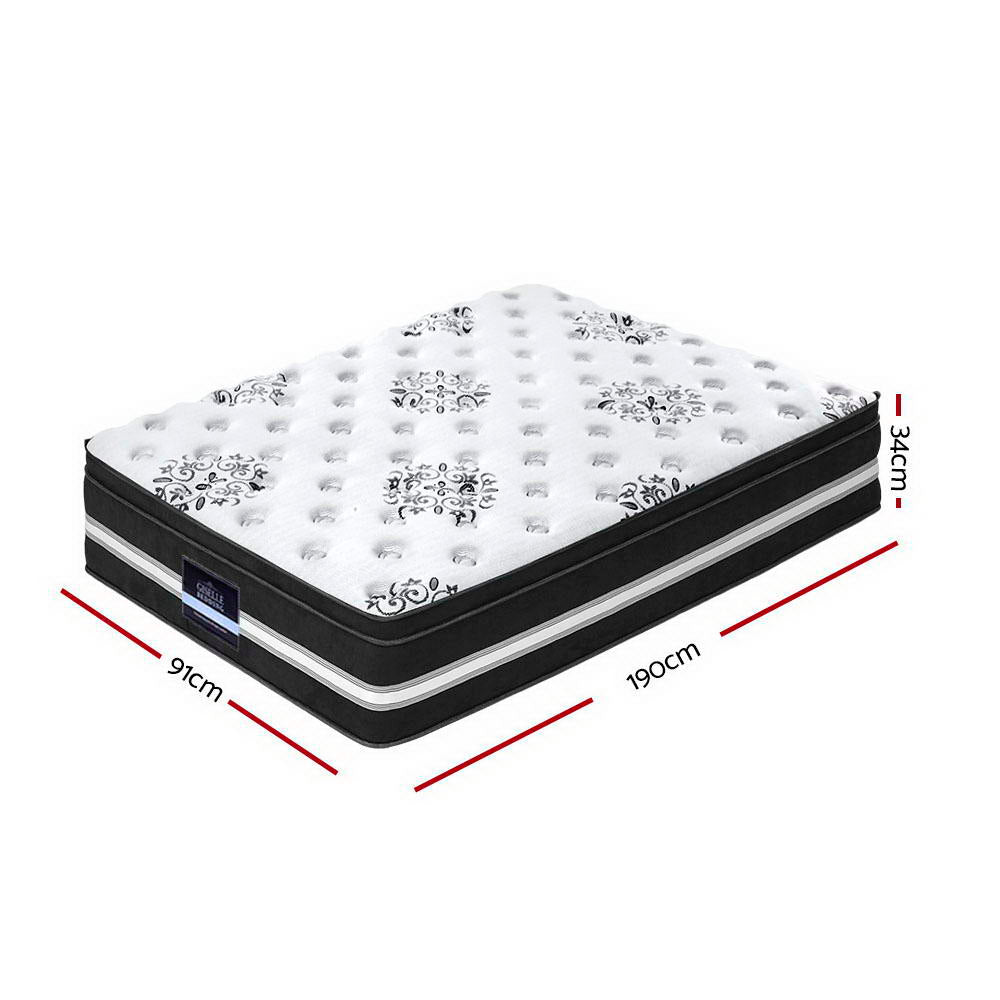 34cm Mattress Cool Gel Memory Foam Single